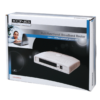 CMP-ROUTER10 König 4 poorts breedband router Verpakking foto